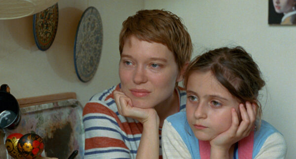 Léa Seydoux and Camille Leban Martins in "One Fine Morning"
