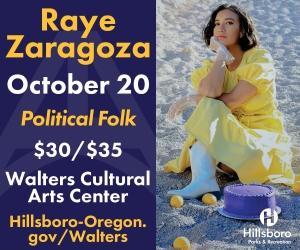 City of Hillsboro Walters Cultural Arts Center Raye Zaragoza Hillsboro Oregon
