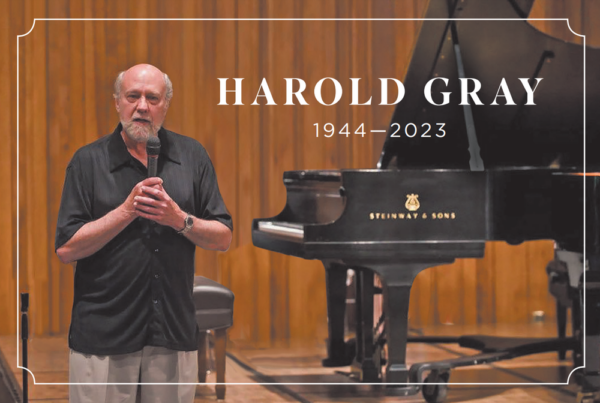 Harold Gray, co-founder of Portland Piano International.